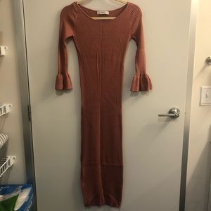 Zara Dusty Rose Knit Dress